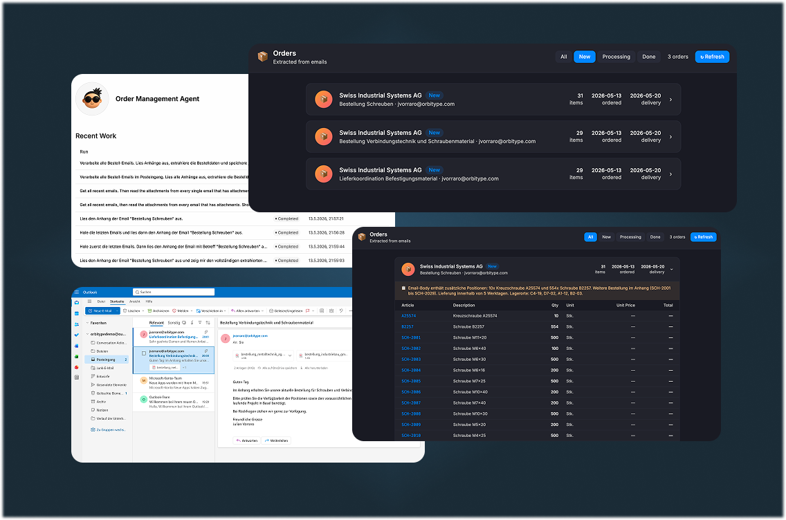 Email Order Management